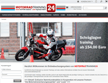 Tablet Screenshot of motorradtraining24-buchen.de